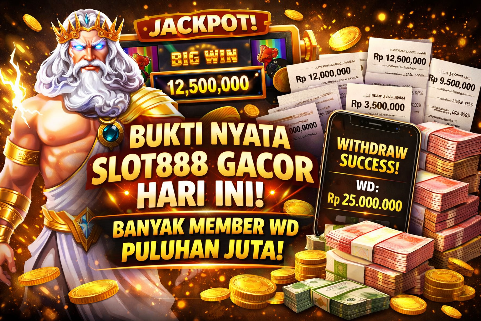 Bukti Nyata Slot888 Gacor Hari Ini, Banyak Member WD Puluhan Juta!