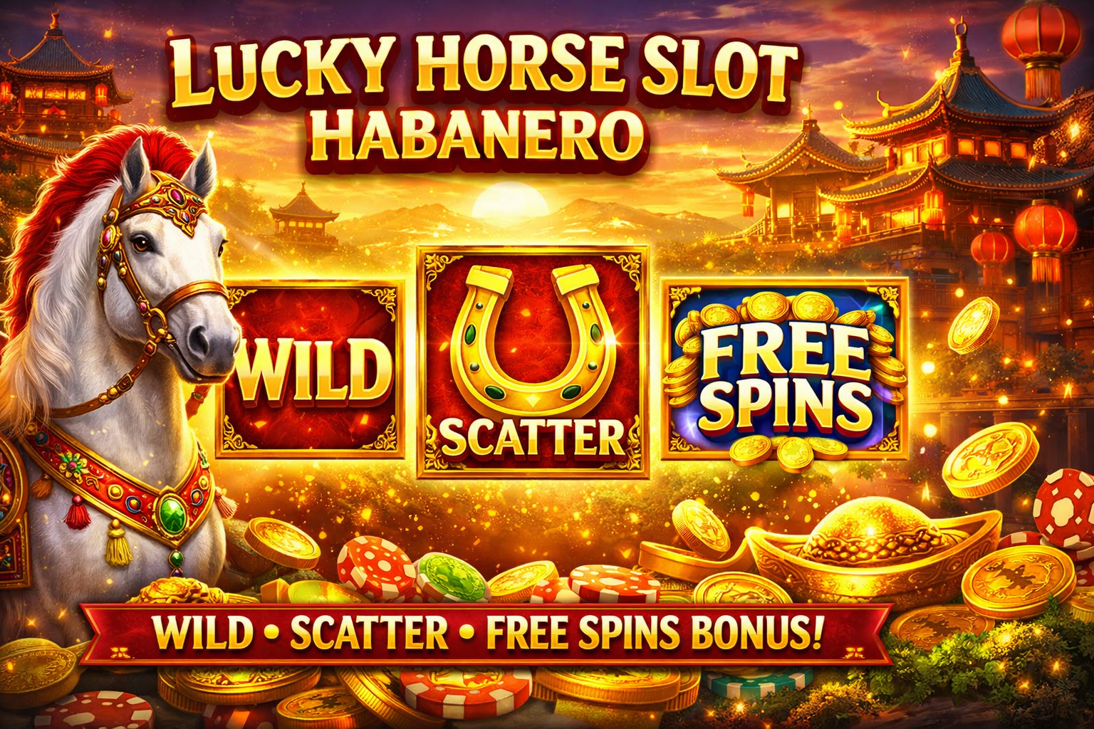 Lucky Horse Slot Habanero: Simbol Wild, Scatter, dan Bonus Free Spin yang Bikin Deg-Degan!